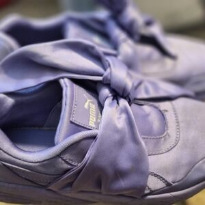 Puma Women's Satin Purple Sneakers
